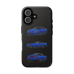 Blue 180SX JDM Sports Car Phone Case Tough Multi View