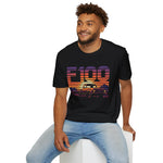 F100 Retro Sunset Truck T-Shirt Classic Pickup Graphic Tee