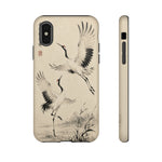Red-Crowned Crane Sumi-e Art Tough Phone Case