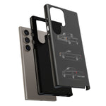 Black Silverado Classic Pickup Tough Phone Case for Chevy Truck Fans