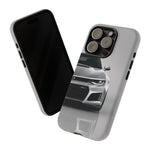 Silver Camaro Phone Case, ZL1 American Muscle Car Tough Cover for Men Gift