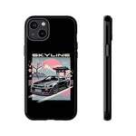 R34 Skyline GT-R Sakura Mountain JDM Tough Phone Case Gift
