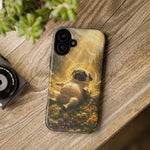 Pug in Sunbeams phone case | Dog Lover Tough Cover