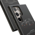 Black GNX Phone Case, Three-View Muscle Car Vector Tough Cover