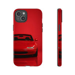 Red Miata Phone Case, NA MX5 90s JDM Roadster Tough Cover
