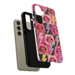Pop Art Lips and Lightning Bolt Phone Case
