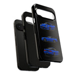 Blue 180SX JDM Sports Car Phone Case Tough Multi View