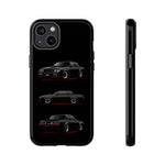 Black GNX Phone Case, Three-View Muscle Car Vector Tough Cover