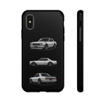 Silver Hakosuka Skyline Classic Sports Car Tough Phone Case for JDM Fans