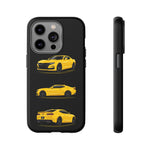 Yellow Camaro SS Muscle Car Phone Case Tough Multi View Print