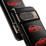 Red 370Z Sports Coupe Tough Phone Case for JDM Enthusiasts