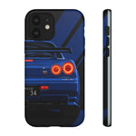 R34 Skyline Afterburner Rear GT-R Tough Phone Case for JDM Fans
