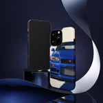 R34 Skyline GT-R Bayside Blue Tough Phone Case for 90s JDM Fans