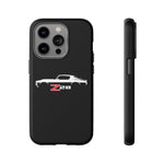 1970 Camaro Z28 White Silhouette Tough Phone Case Cover Gift