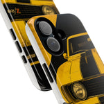 Z28 Yellow Camaro Retro Poster Tough Phone Case