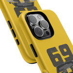 1969 Camaro Z28 Yellow Front View Muscle Car Tough Phone Case