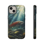 Salmon River Fishing Phone Case, Sunlit Current Cover