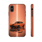 Orange 240Z Phone Case, Classic JDM Sports Car Racing Stripe Cover
