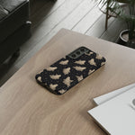 Vintage Ghost Pattern phone case | Halloween spooky stars design