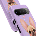 French Bulldog Bat Ears Kawaii Pet Dog Art Tough Phone Case