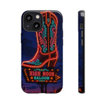 Neon Cowboy Boot phone case | High Noon Saloon design