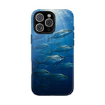 Amberjack School Phone Case, Open Water Sunlight Tough Cover