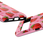 Retro Strawberry Y2K Art Tough Phone Case