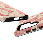 Pink Cowboy Boots phone case | Western pattern | Pastel stars