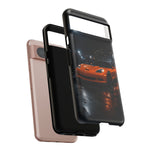 Orange C6 Neon Car Meet Tough Phone Case
