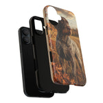 German Wirehaired Pointer Autumn Art Tough Phone Case