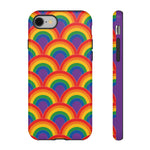 Rainbow Arch Stripe Retro Art Tough Phone Case
