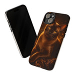 Burmese Golden Sable Portrait Art Tough Phone Case