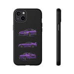 MK4 Supra Phone Case Purple, Three-View Vector Cover