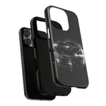 Black Sports Car Illustration 2023 Challenger SRT phone case | Car Drift Reflection