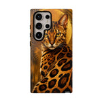 Bengal Cat Wild Spots Gold Art Tough Phone Case