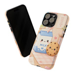 Milk Cookie Phone Case Cute Food Kawaii Tough Cover Gift Art