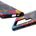 British Shorthair Round Pop Art Tough Phone Case