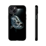 Tarpon Fishing Phone Case, Saltwater Portrait Black Cover, Gift