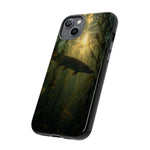 Northern Pike Fishing Phone Case, Weed Bed Silhouette Cover, Gift
