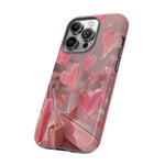 Pink Lip Gloss Heart Mirror Phone Case Girly Tough Case