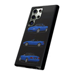 Blue MX-5 Roadster Phone Case Tough JDM Convertible Multi View Print
