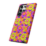 Trippy Daisy Retro Floral Pattern phone case | Tough Cases
