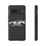 R34 Skyline Japanese Flag Race Car Phone Case | JDM GT-R Tough Cover