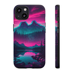 2 Rounds Canada Retina Artwork Vaporwave Phone Case – Landscape Aesthetic