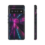 Neon Future Subway Station Tough Phone Case Cover Gift Art