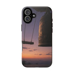 Temple Bell Sunset Phone Case Japan Zen Tough Case