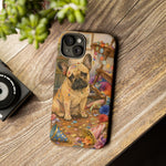 Guilty French Bulldog Phone Case, Confetti Watercolor Cover