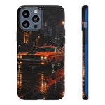 Challenger RT Phone Case, Rainy City Night Muscle Car Tough Cover