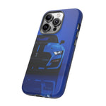 Blue Mustang Art Phone Case, GT500 American Muscle Car Tough Cover for Men