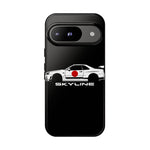 R34 Skyline Japanese Flag Race Car Phone Case | JDM GT-R Tough Cover
